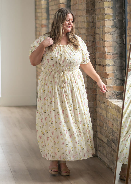 Celine Puff Sleeve Maxi Dress