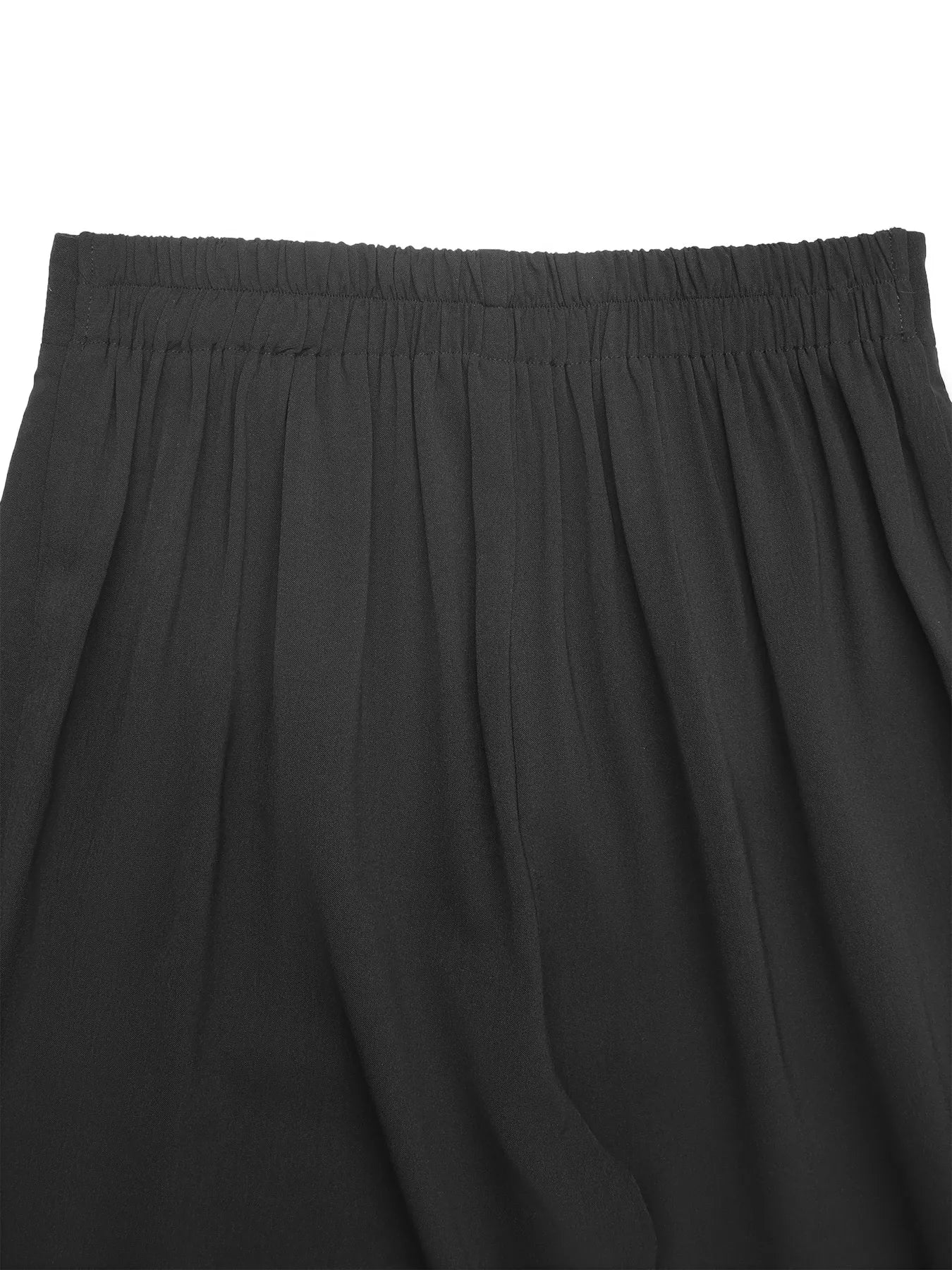 Floral Wide Leg Pants with Lace Hem