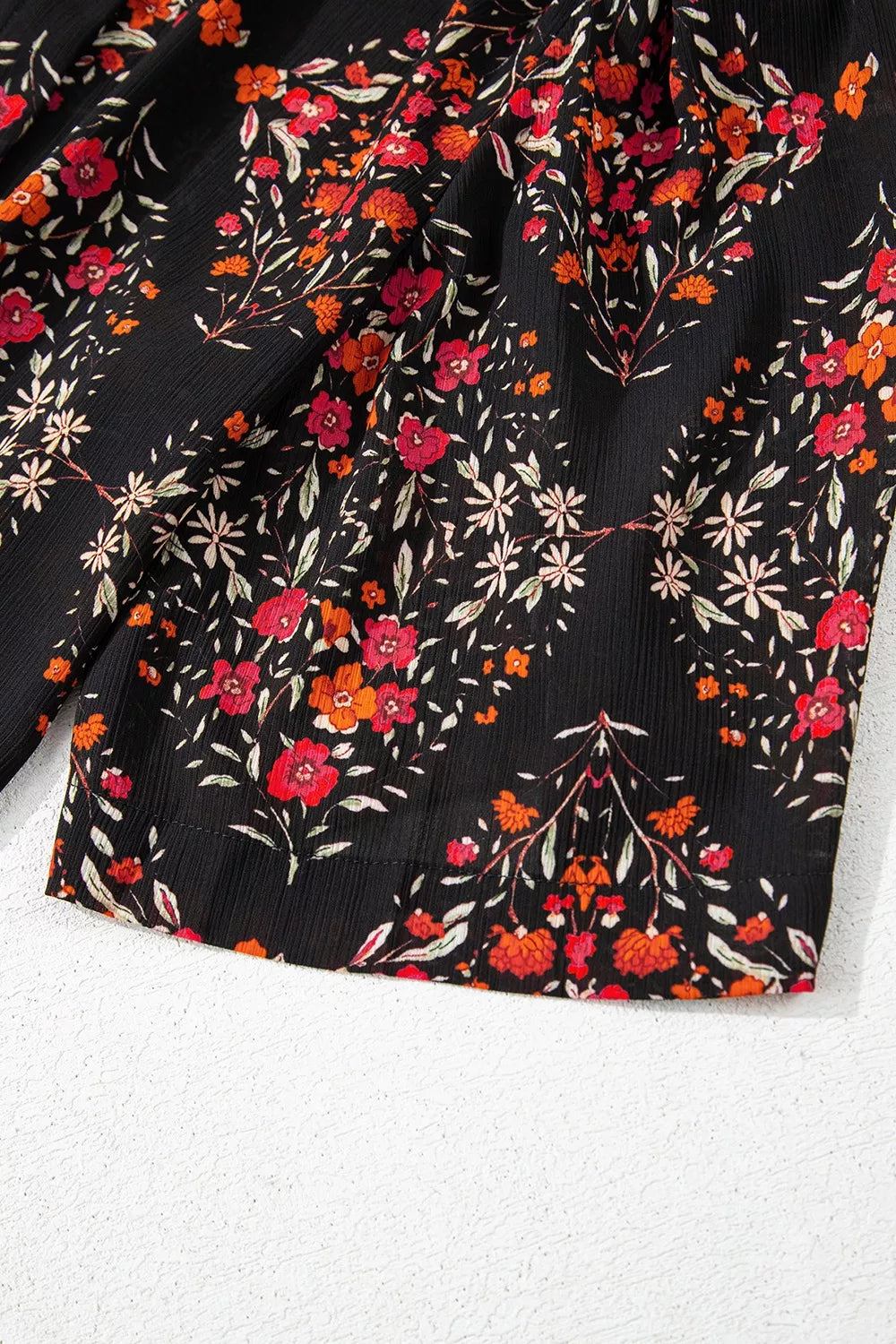 Vintage Floral Button-Down Shirt