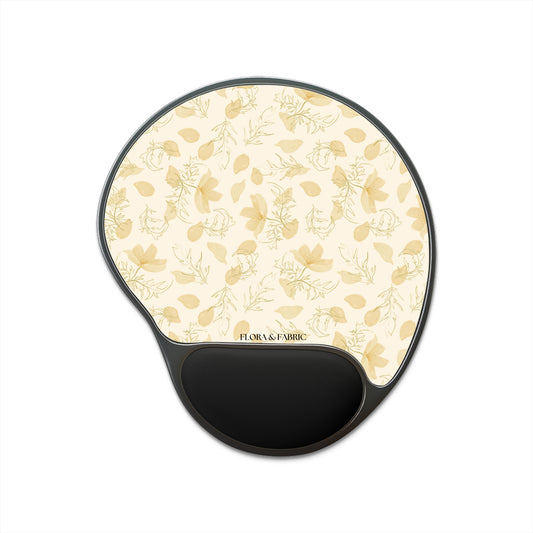 Lily Mouse Pad with Wrist Rest — Floral Comfort Desk Pad