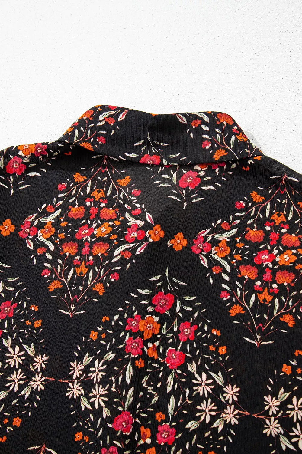 Vintage Floral Button-Down Shirt