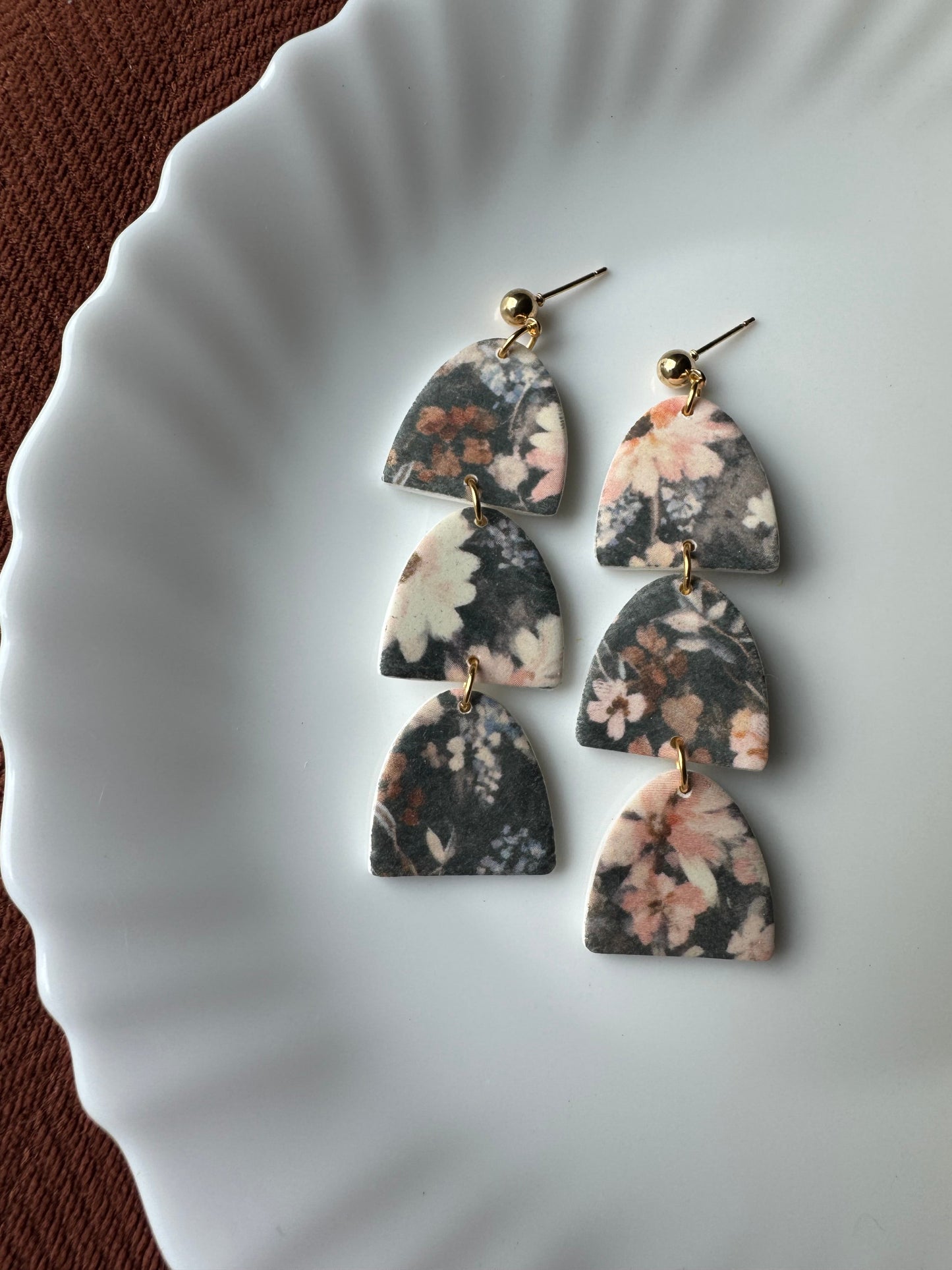 Stevie Polymer Clay Earrings — Moody Floral