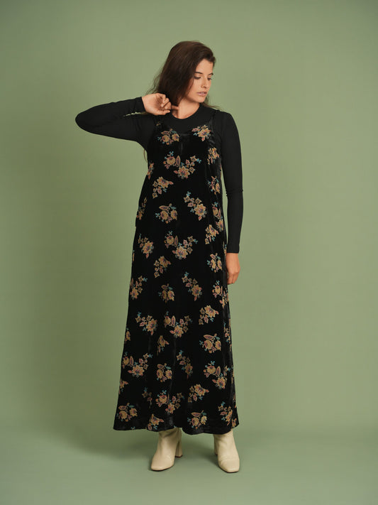 Velvet Burnout Floral Jumper