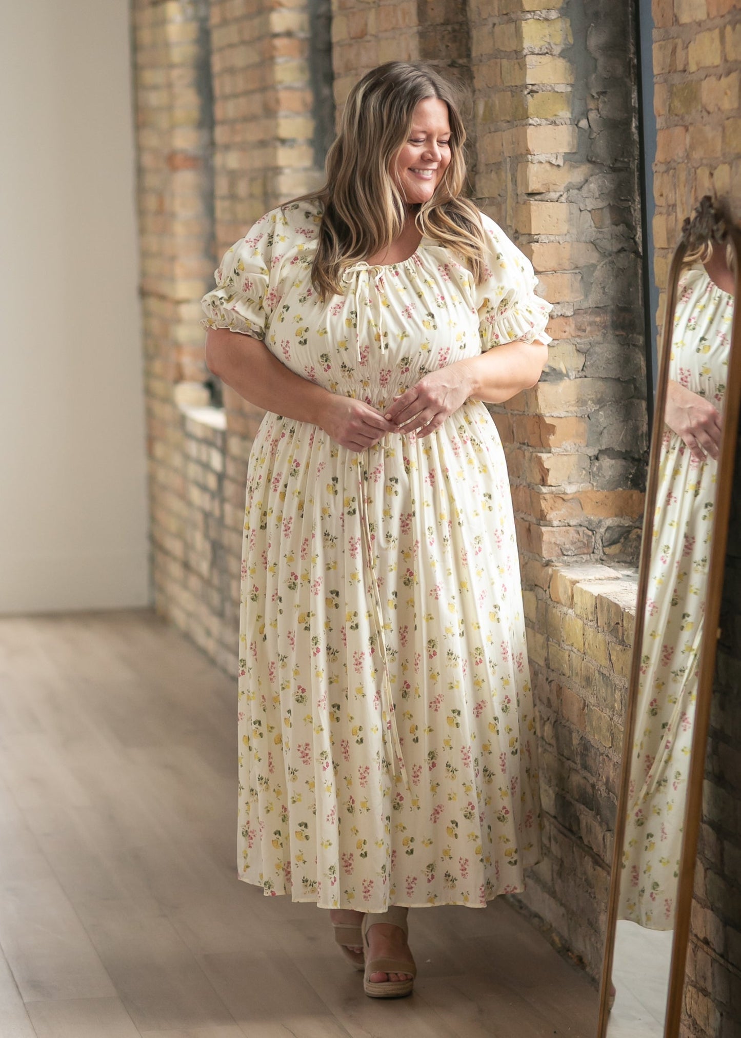 Celine Puff Sleeve Maxi Dress