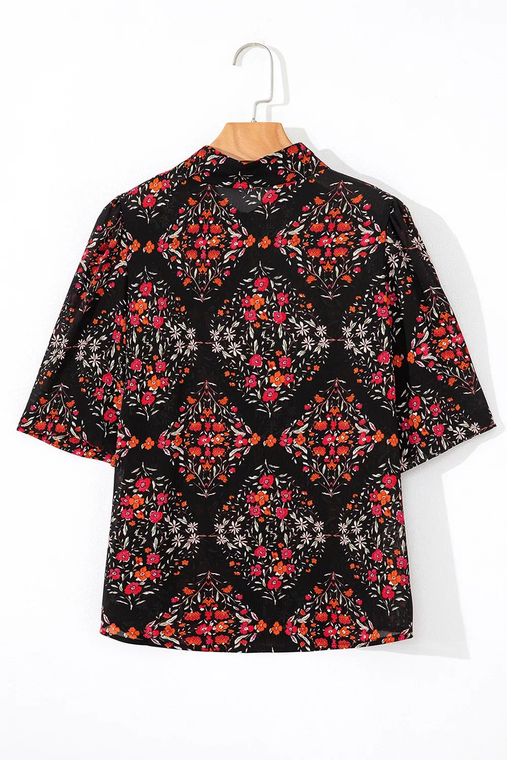 Vintage Floral Button-Down Shirt