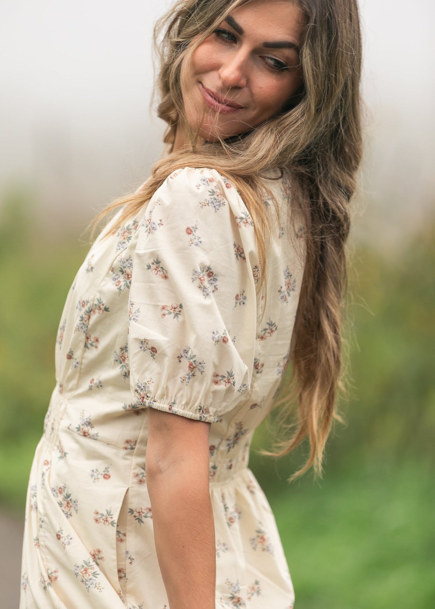 Katrina Half Sleeve Midi Dress